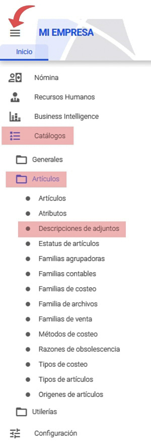 descripciones de adjuntos