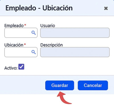 Relación empleado ubicación