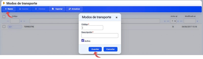 modos de transporte