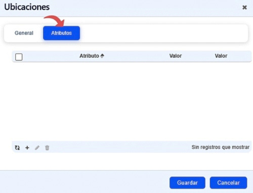 catálogo ubicaciones