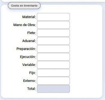 alta costeo