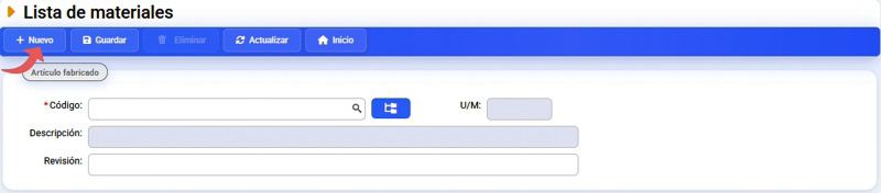 lista de materiales