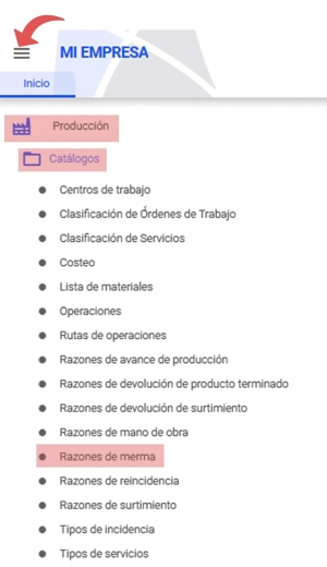razones de merma