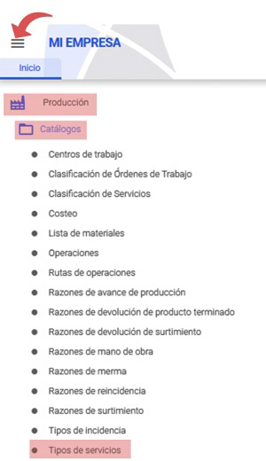 tipos de servicios