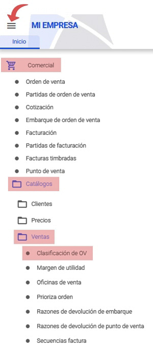 Clasificación de OV