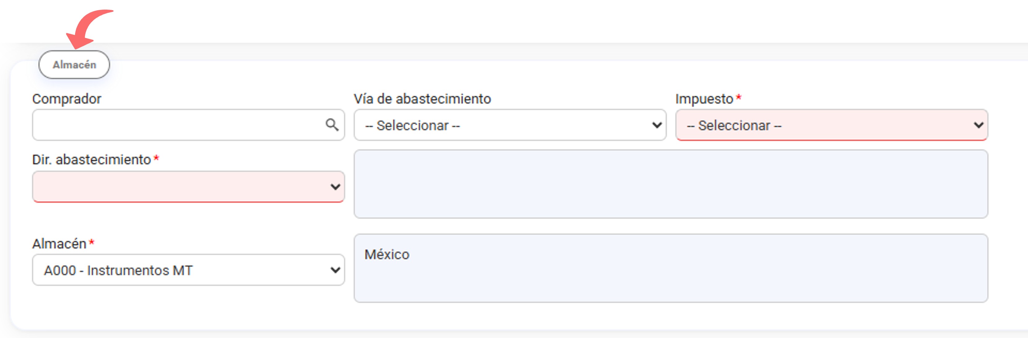 Generar orden de compra